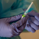 A flu vaccine being prepared in Las Rozas, Spain on Oct. 14, 2020.